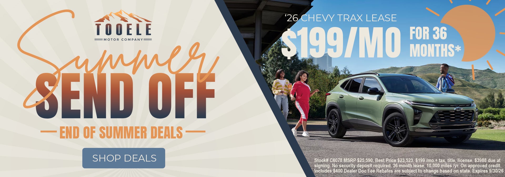Summer Send Off Deals on Chevy Trax near Tooele UT