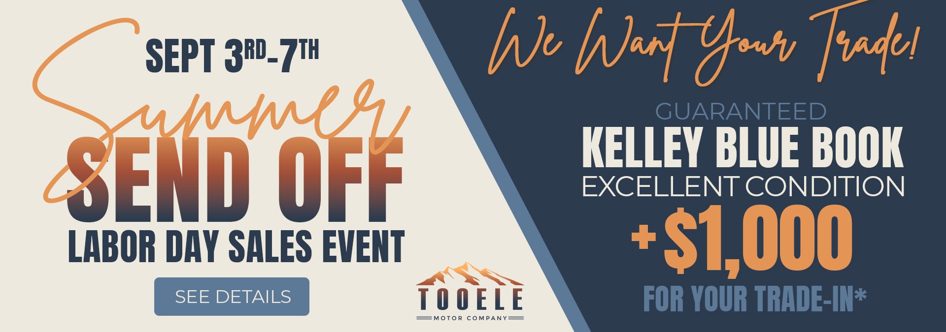 Summer Send Off Labor Day Sales Event at Tooele Chevy